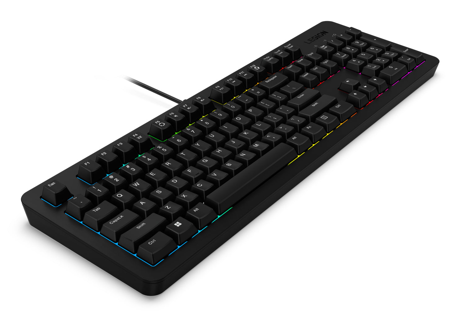 Lenovo GX31N91913 keyboard Mouse included Gaming USB US English Black - GX31N91913 - eCommerce Business Prime