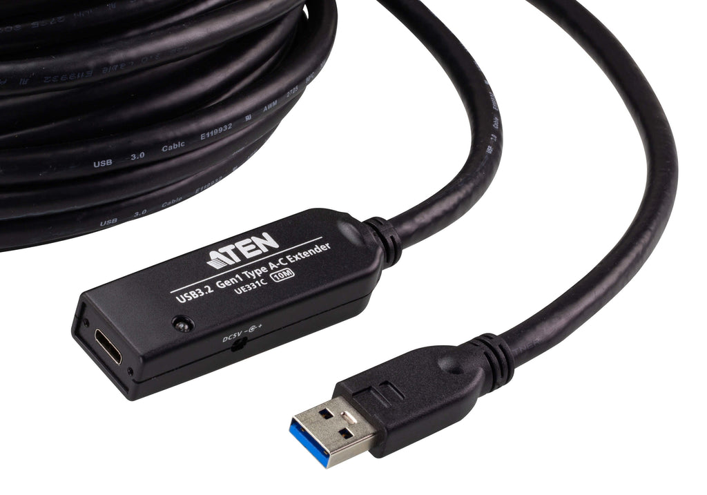 ATEN UE331C USB cable USB 3.2 Gen 1 (3.1 Gen 1) 10 m USB A Black - UE331C - eCommerce Business Prime