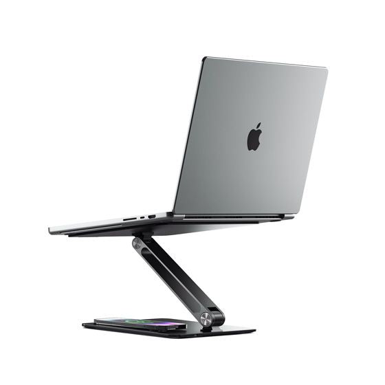 ALOGIC Elite Power Laptop Stand with Wireless Charger - EPLSWCBK - eCommerce Business Prime