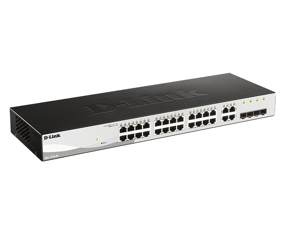 D-Link 28-Port Gigabit Smart Managed Switch including 4 Combo Ports - DGS-1210-28 - eCommerce Business Prime