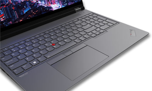Lenovo ThinkPad P16 Mobile workstation 40.6 cm (16") WQXGA Intel® Core™ i7 i7-13700HX 16 GB DDR5-SDRAM 512 GB SSD NVIDIA RTX A1000 Wi-Fi 6E (802.11ax) Windows 11 Pro Grey, Black - 21FA0032US - eCommerce Business Prime