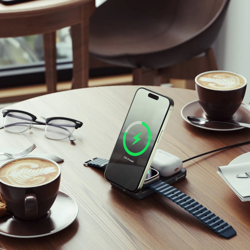 ALOGIC A31FWCBK mobile device charger Headset, Smartphone, Smartwatch, Watch Black USB Wireless charging Fast charging Indoor - A31FWCBK - eCommerce Business Prime
