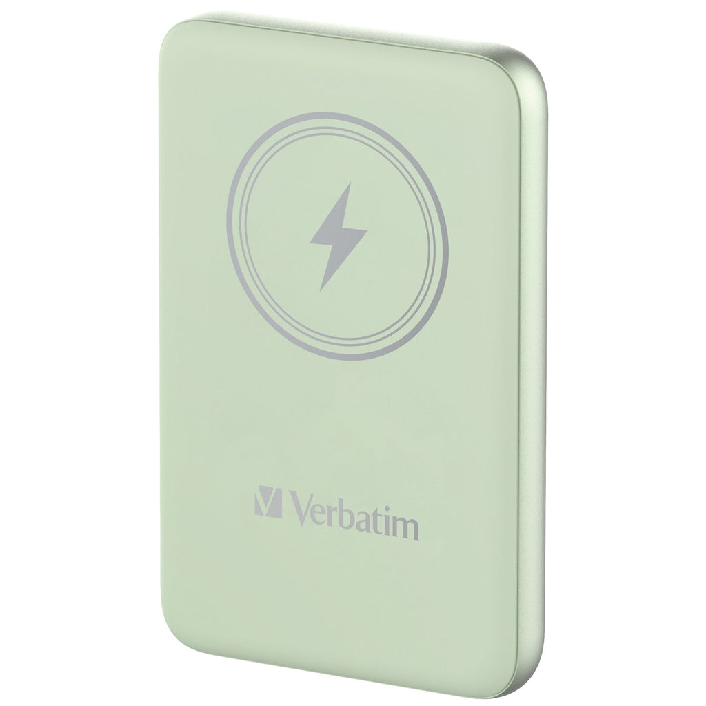 Verbatim Charge 'n' Go Magnetic Wireless Power Bank 10000mAh Green - 32246 - eCommerce Business Prime