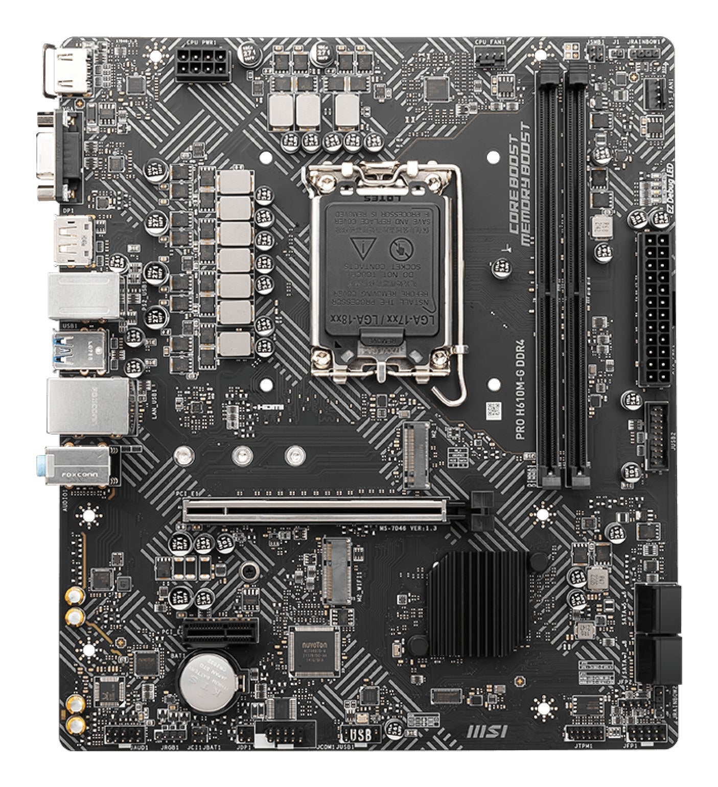 MSI PRO H610M-G DDR4 motherboard Intel H610 LGA 1700 micro ATX - eCommerce Business Prime
