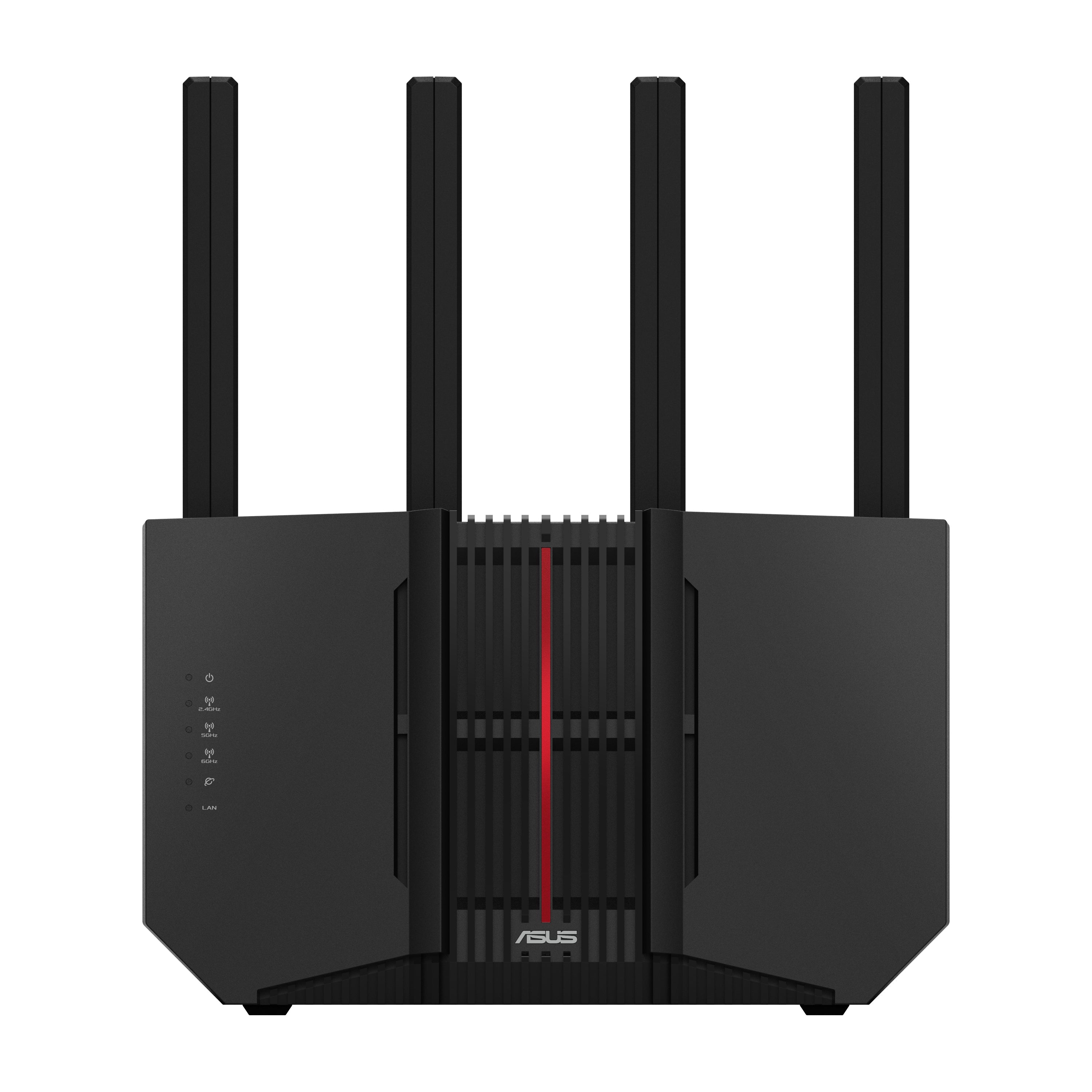ASUS RT-BE92U wireless router 10 Gigabit Ethernet Tri-band (2.4 GHz / 5 GHz / 6 GHz) Black - RT-BE92U - eCommerce Business Prime