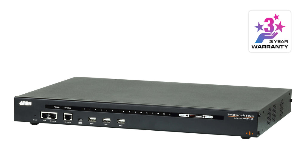 ATEN SN0116CO console server RJ-45/Mini-USB - SN0116CO - eCommerce Business Prime