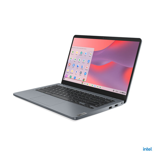Lenovo 14e Chromebook 35.6 cm (14") Touchscreen Full HD Intel® N N100 4 GB LPDDR5-SDRAM 32 GB eMMC Wi-Fi 6E (802.11ax) ChromeOS Grey - 82W6000AUS - eCommerce Business Prime