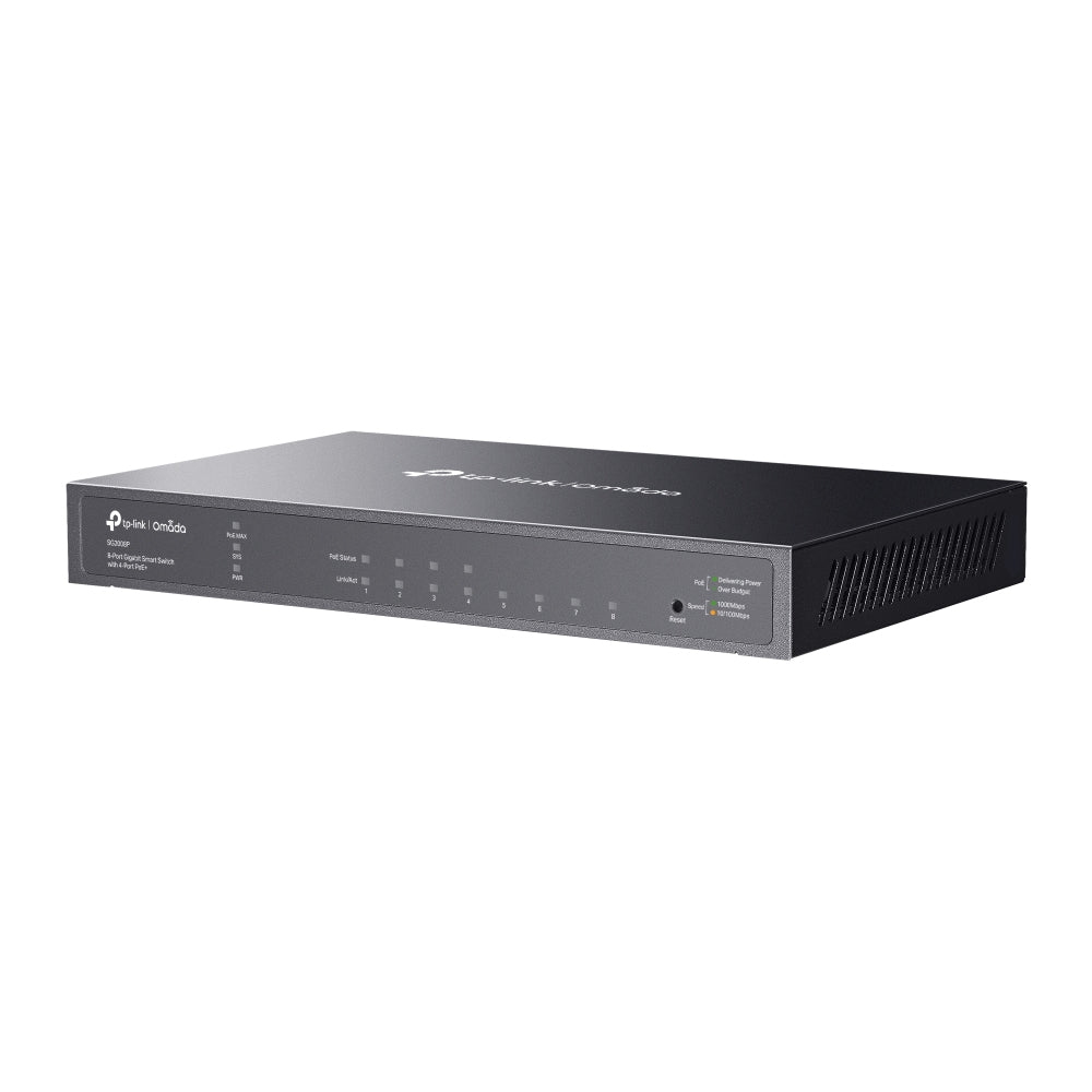 TP-Link Omada 8-Port Gigabit Smart Switch with 4-Port PoE+ - SG2008P - eCommerce Business Prime