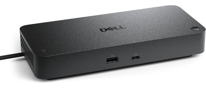 Dell computer docking station on a white background