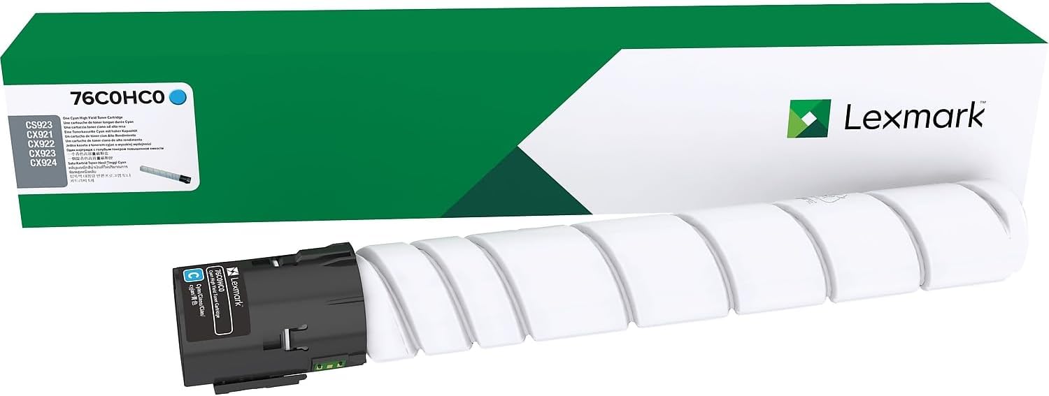 Lexmark Cyan Toner Cartridge High Yield 34,000 Pages - 76C0HC0 LEXMARK