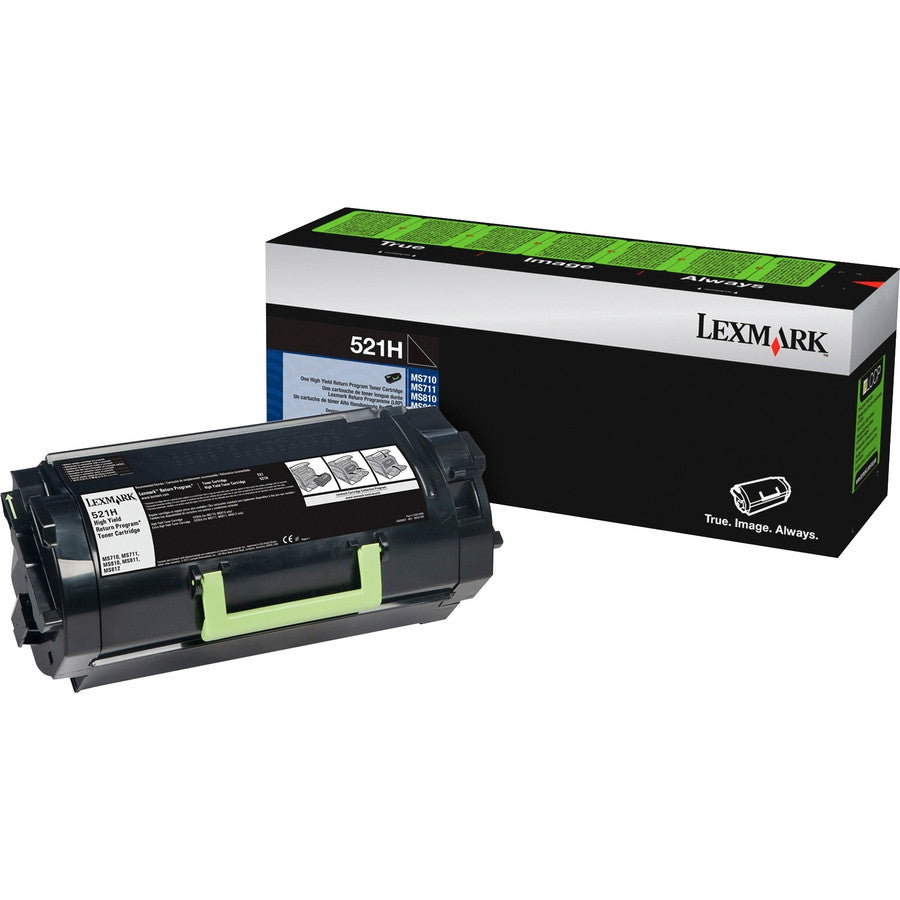 Lexmark Black Toner Cartridge Return Program Yield 25,000 Pages 52D1H00 Lexmark