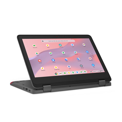 Lenovo 300e Yoga Chromebook 29.5 cm (11.6") Touchscreen HD MediaTek Kompanio 520 4 GB LPDDR4x-SDRAM 32 GB eMMC Wi-Fi 6 (802.11ax) ChromeOS Grey - 82W20003US - eCommerce Business Prime