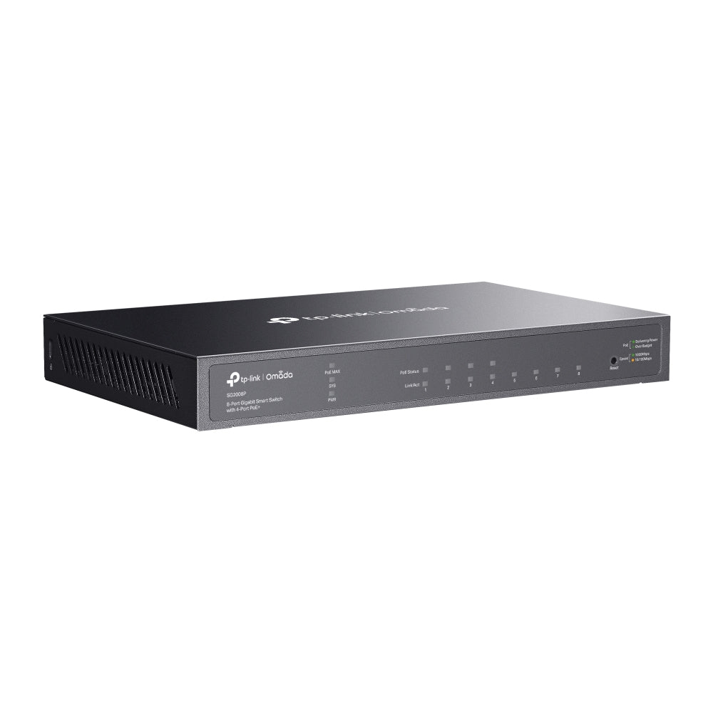 TP-Link Omada 8-Port Gigabit Smart Switch with 4-Port PoE+ - SG2008P - eCommerce Business Prime