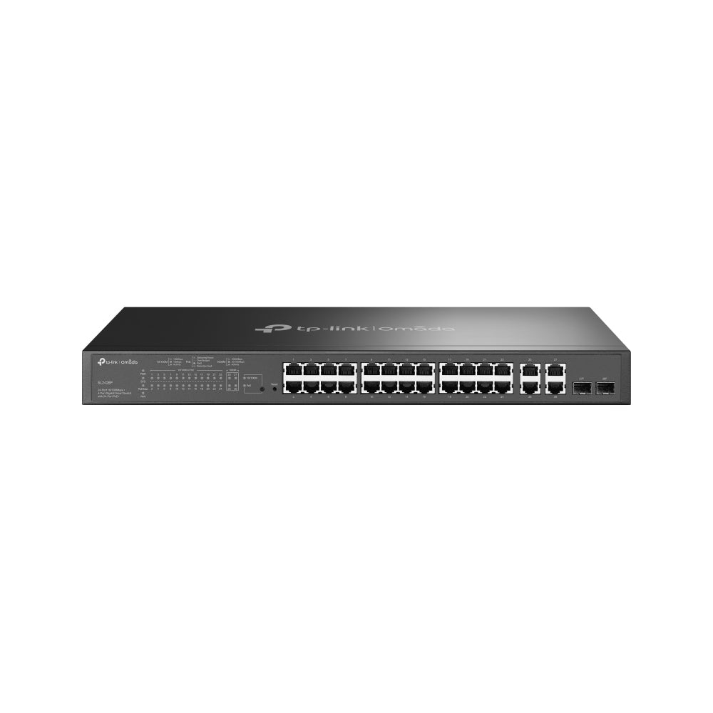 TP-Link Omada SL2428P network switch Managed L2 Fast Ethernet (10/100) Power over Ethernet (PoE) 1U Black - SL2428P - eCommerce Business Prime