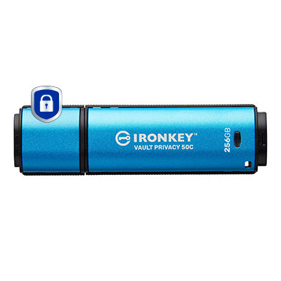 Kingston Technology IronKey 256GB USB-C Vault Privacy 50C AES-256 Encrypted, FIPS 197 - IKVP50C/256GB - eCommerce Business Prime