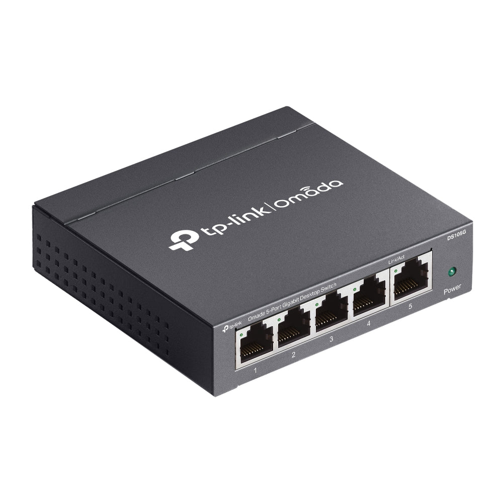 TP-Link Omada DS105G network switch Unmanaged Gigabit Ethernet (10/100/1000) Black - DS105G - eCommerce Business Prime