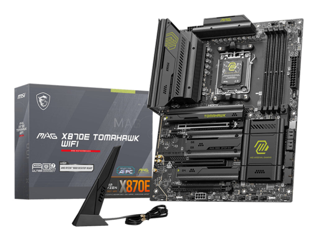 MSI MAG X870E TOMAHAWK WIFI motherboard AMD X870E Socket AM5 ATX - X870ETMAHAWKWIFI - eCommerce Business Prime