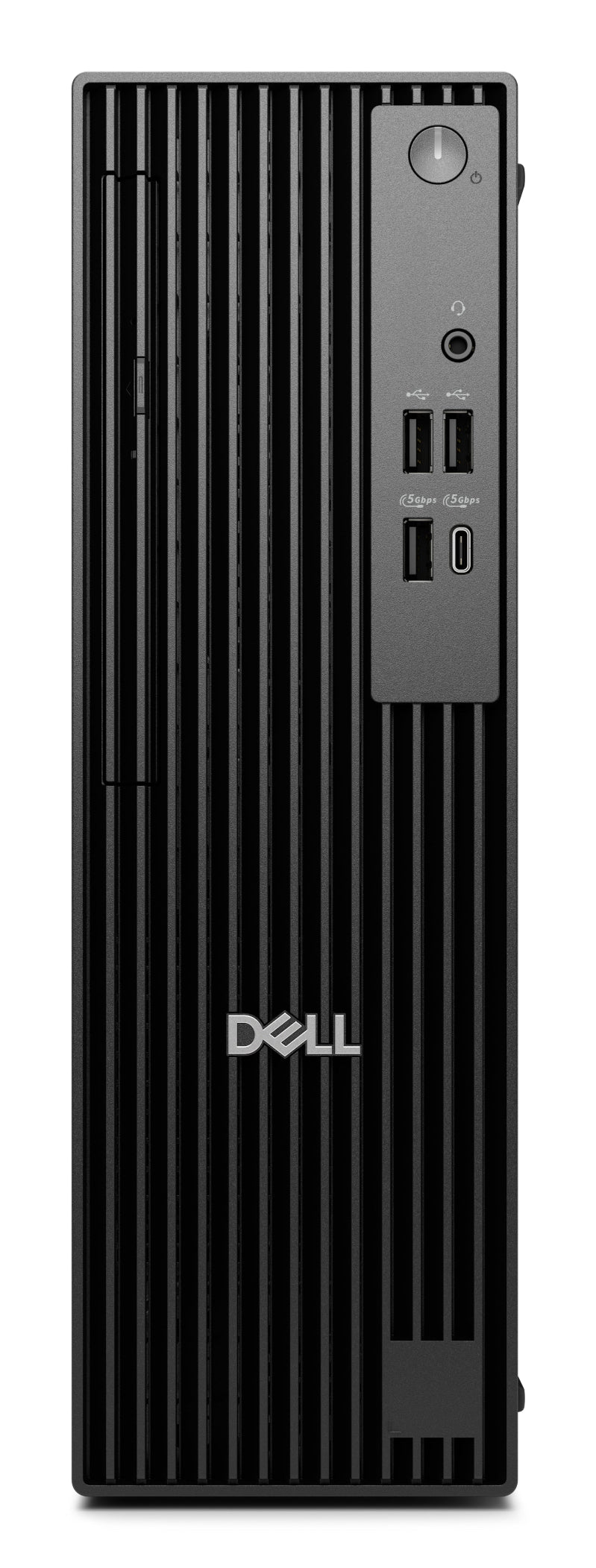 Dell desktop computer tower on a white background