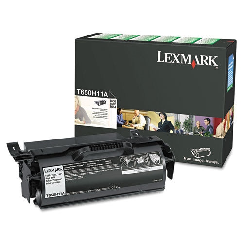 LEXMARK  Return Program High-Yield Toner, 25,000 Page-Yield, Black - T650H11A LEXMARK