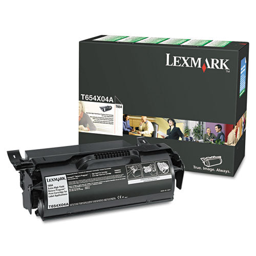 LEXMARK  Extra High-Yield Toner, 36,000 Page-Yield, Black - T654X80G LEXMARK