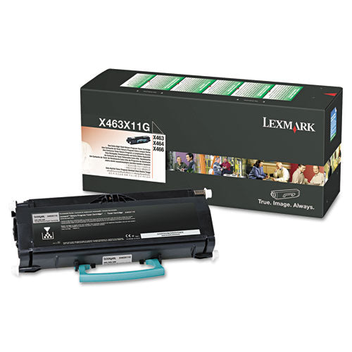 LEXMARK  Return Program Extra High-Yield Toner, 15,000 Page-Yield, Black - X463X11G LEXMARK