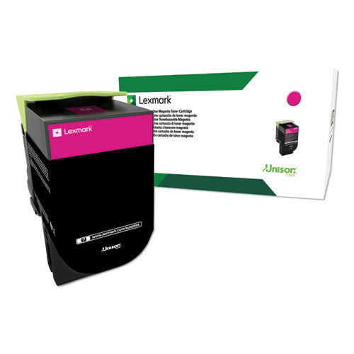 LEXMARK  Return Program High-Yield Toner, 3,000 Page-Yield, Magenta - 80C1HM0 LEXMARK