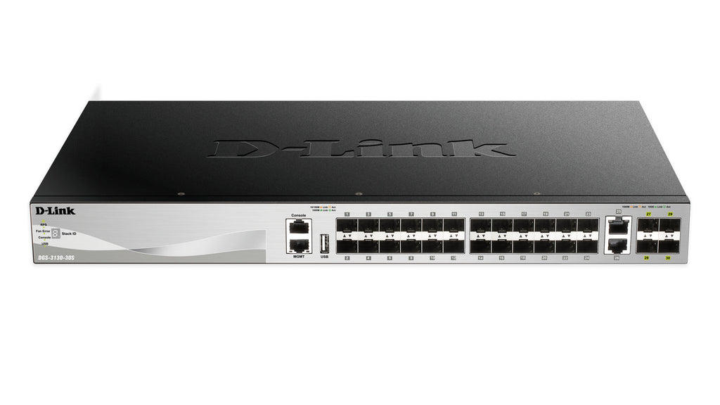 D-Link DGS-3130-30S network switch Managed L3 Black, Grey - DGS-3130-30S - eCommerce Business Prime