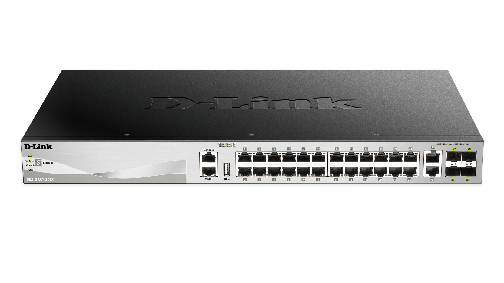 D-Link DGS-3130-30TS network switch Managed L3 Gigabit Ethernet (10/100/1000) Black, Grey - DGS-3130-30TS - eCommerce Business Prime