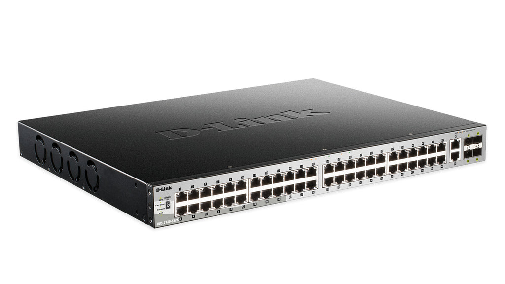 D-Link DGS-3130-54PS Managed L3 Gigabit Ethernet (10/100/1000) Power over Ethernet (PoE) Black, Grey - DGS-3130-54PS - eCommerce Business Prime