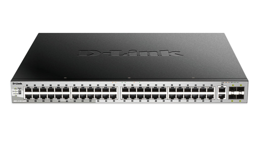 D-Link DGS-3130-54PS Managed L3 Gigabit Ethernet (10/100/1000) Power over Ethernet (PoE) Black, Grey - DGS-3130-54PS - eCommerce Business Prime