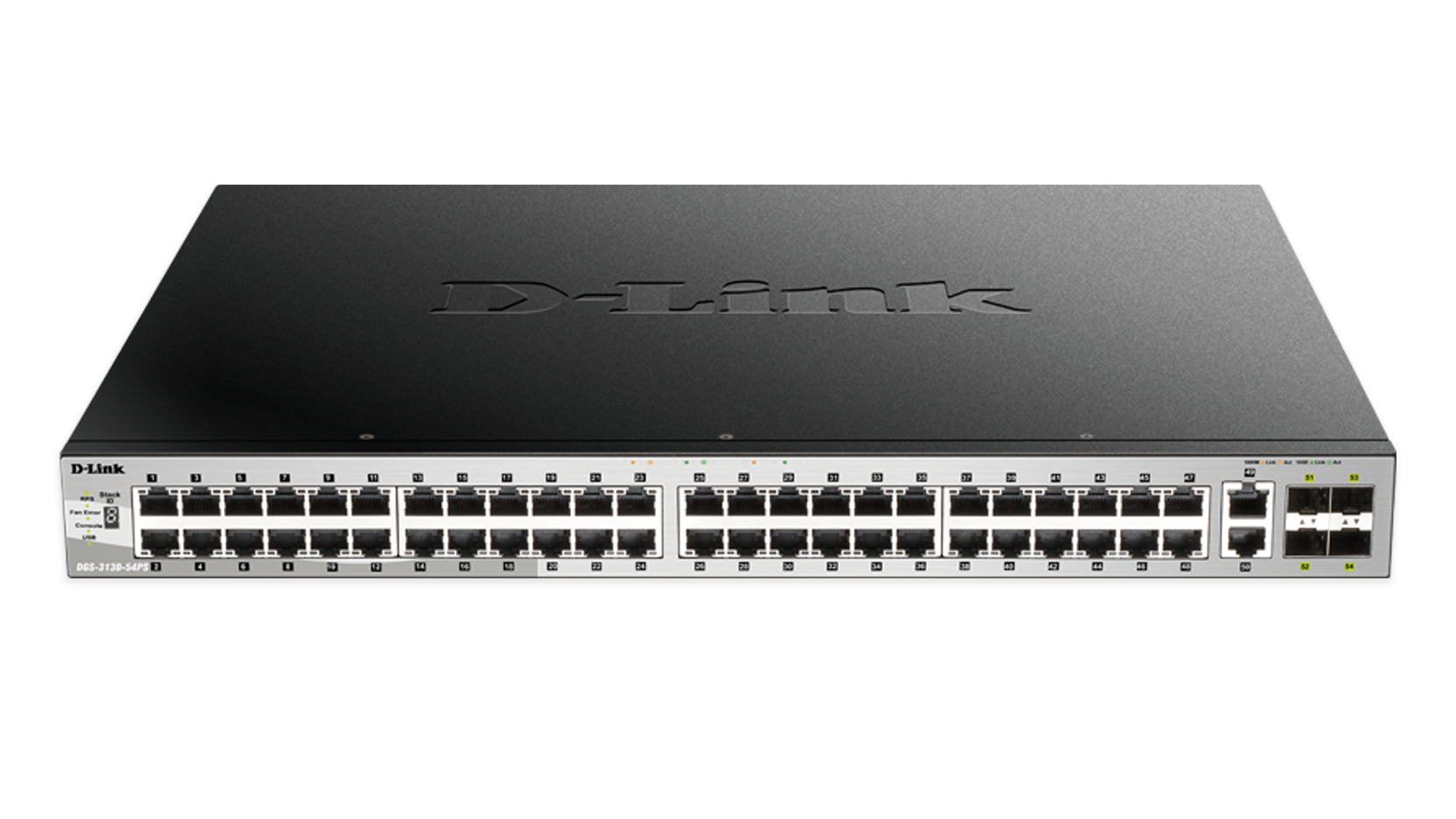 D-Link DGS-3130-54PS Managed L3 Gigabit Ethernet (10/100/1000) Power over Ethernet (PoE) Black, Grey - DGS-3130-54PS - eCommerce Business Prime