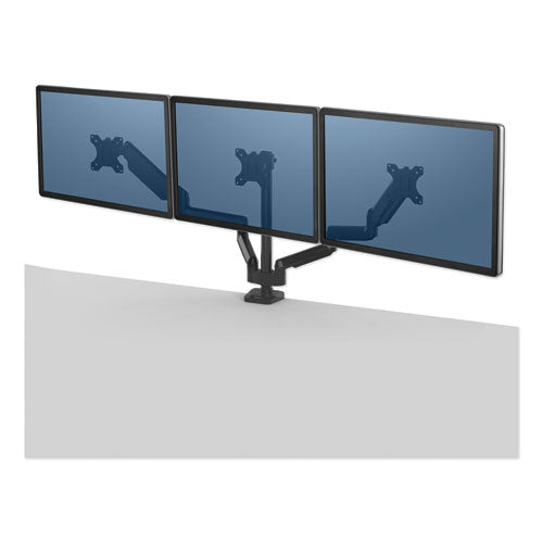 FELLOWES Platinum Series Triple Monitor Arm for 27" Monitors, 360 deg Rotation, ?20 deg Tilt, 36 - 8042601 FELLOWES