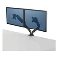 FELLOWES Platinum Series Dual Monitor Arm for 40" Monitors, 360 deg Rotation, ?45 deg Tilt, 360 de - 8042501 FELLOWES