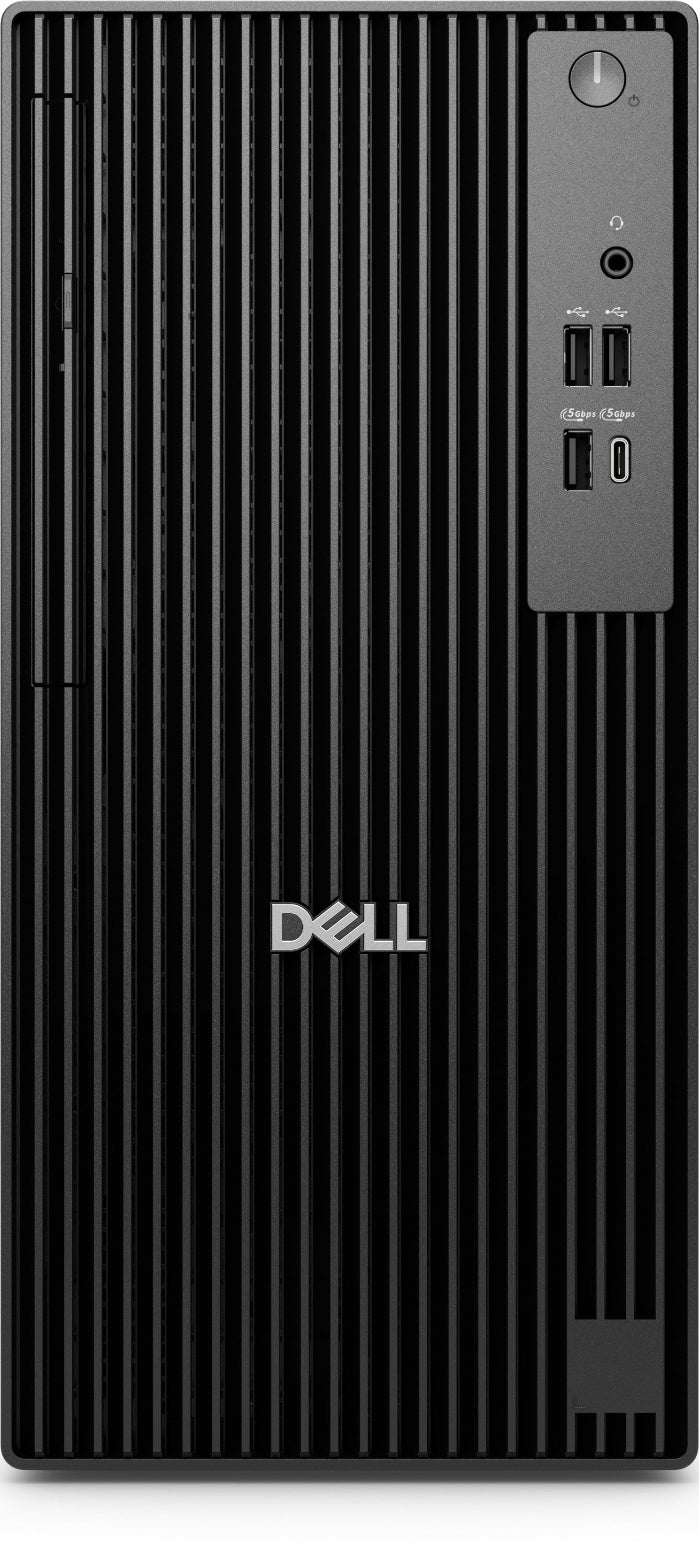 Dell desktop computer tower on a white background