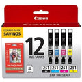 Canon 6513B010 ink cartridge Original Photo black, Photo cyan, Photo magenta, Black, Photo yellow - 6513B010 CANON