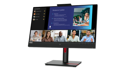 Lenovo ThinkVision T24v-30 60.5 cm (23.8") 1920 x 1080 pixels Full HD LED Black - 63D8MAR3US - eCommerce Business Prime