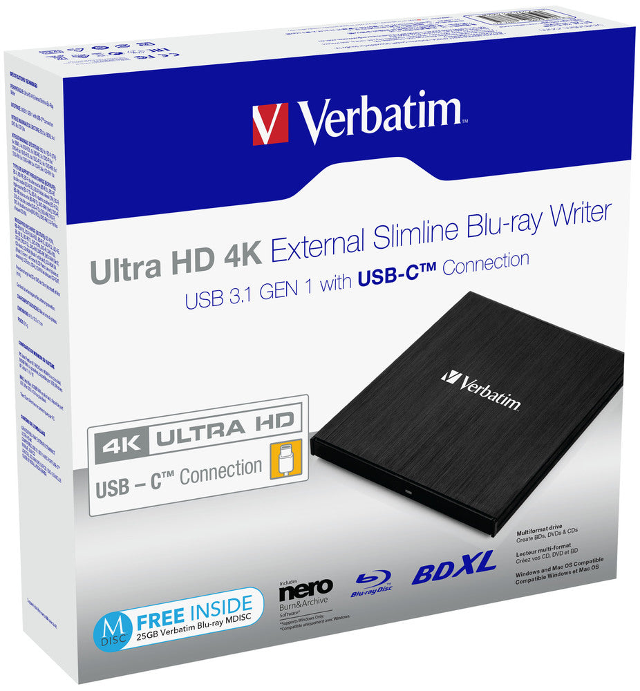 Verbatim 43888 optical disc drive Blu-Ray DVD Combo Black - 43888 - eCommerce Business Prime