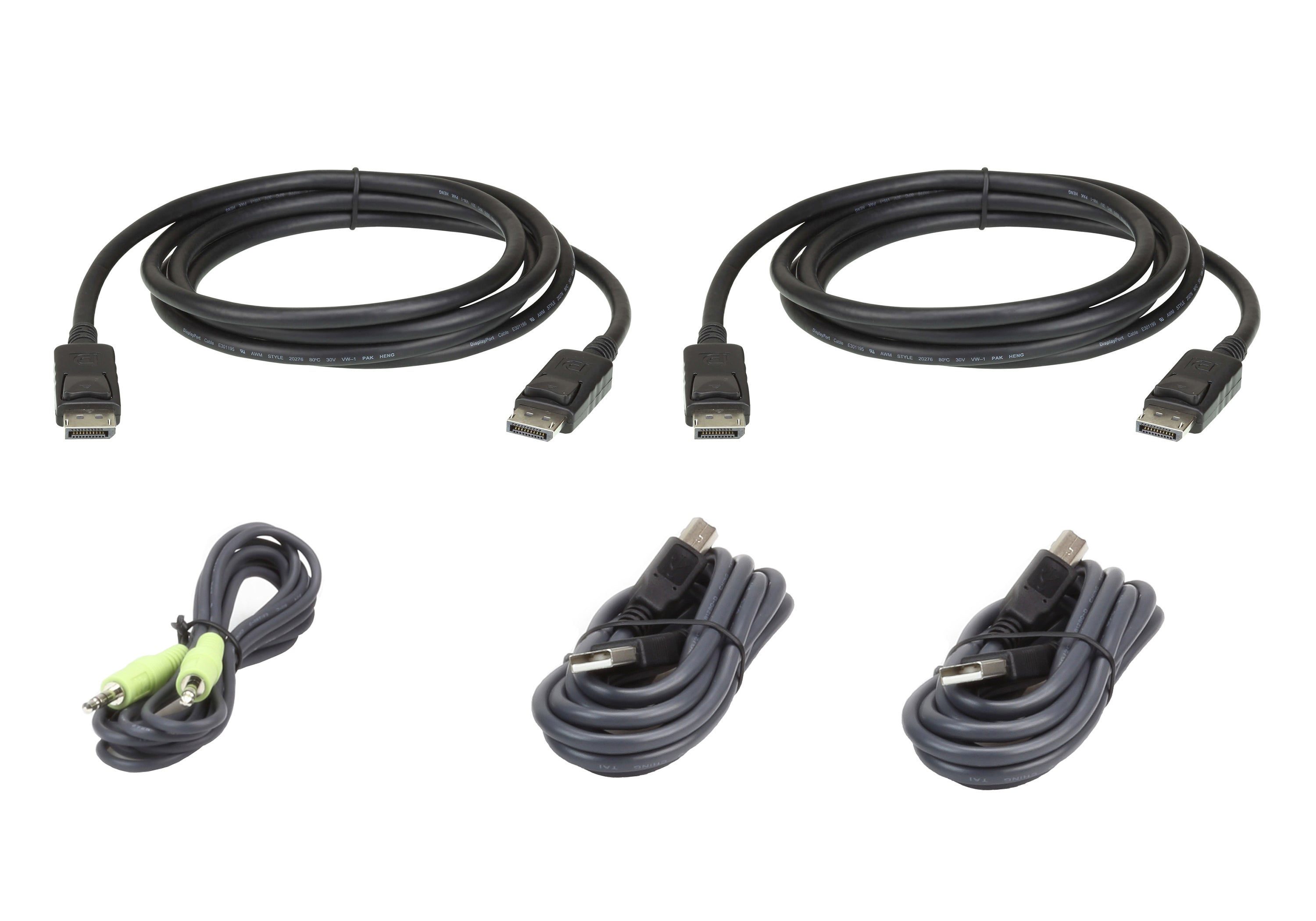 ATEN USB DisplayPort Dual Display Secure KVM; 3M USB DisplayPort Dual Display - 2L7D03UDPX5 - eCommerce Business Prime