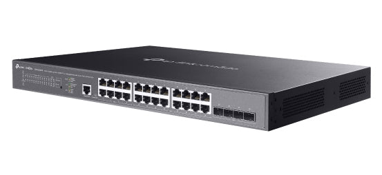 TP-Link Omada SG3428XMPP network switch Managed L2+ Gigabit Ethernet (10/100/1000) Power over Ethernet (PoE) 1U Black - SG3428XMPP - eCommerce Business Prime