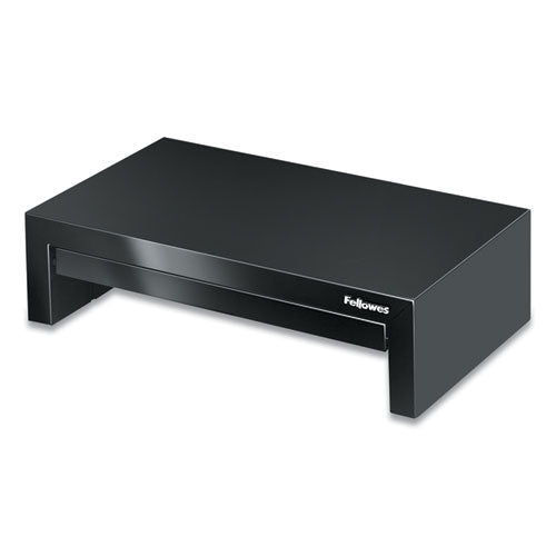 FELLOWES Designer Suites Monitor Riser, For 21" Monitors, 16" x 9.38" x 4.38" to 6", Black Pearl, Su - 8038101 FELLOWES