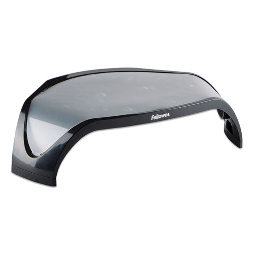 FELLOWES Smart Suites Corner Monitor Riser, For 21" Monitors, 18.5" x 12.5" x 3.88" to 5.13", Black/ - 8020101 FELLOWES