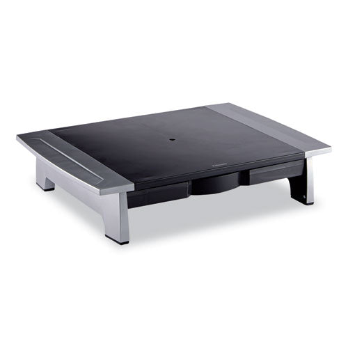 FELLOWES Office Suites Standard Monitor Riser, For 21" Monitors, 19.78" x 14.06" x 4" to 6.5", Black - 8031101 FELLOWES