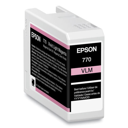 EPSON  (T770) UltraChrome PRO10 Ink, 25 mL, Light Magenta - T770620 EPSON