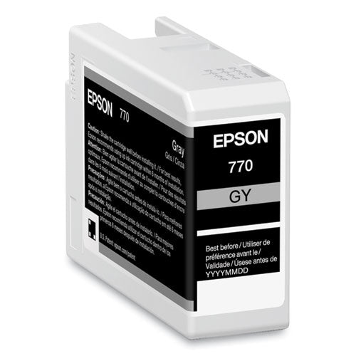EPSON  (T770) UltraChrome PRO10 Ink, 25 mL, Gray - T770720 EPSON
