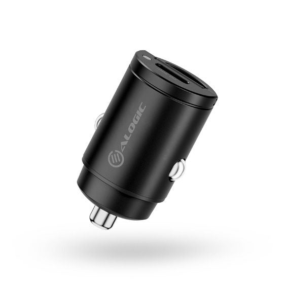 ALOGIC Rapid Power 30W Mini Car Charger 2xUSB-C - CRCC30 - eCommerce Business Prime