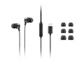 Lenovo 4XD1J77351 headphones/headset Wired In-ear Office/Call center USB Type-C Black - 4XD1J77351 - eCommerce Business Prime