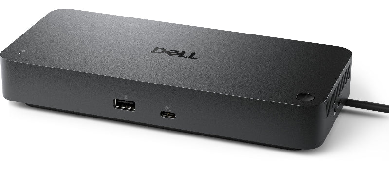 Dell computer docking station on a white background
