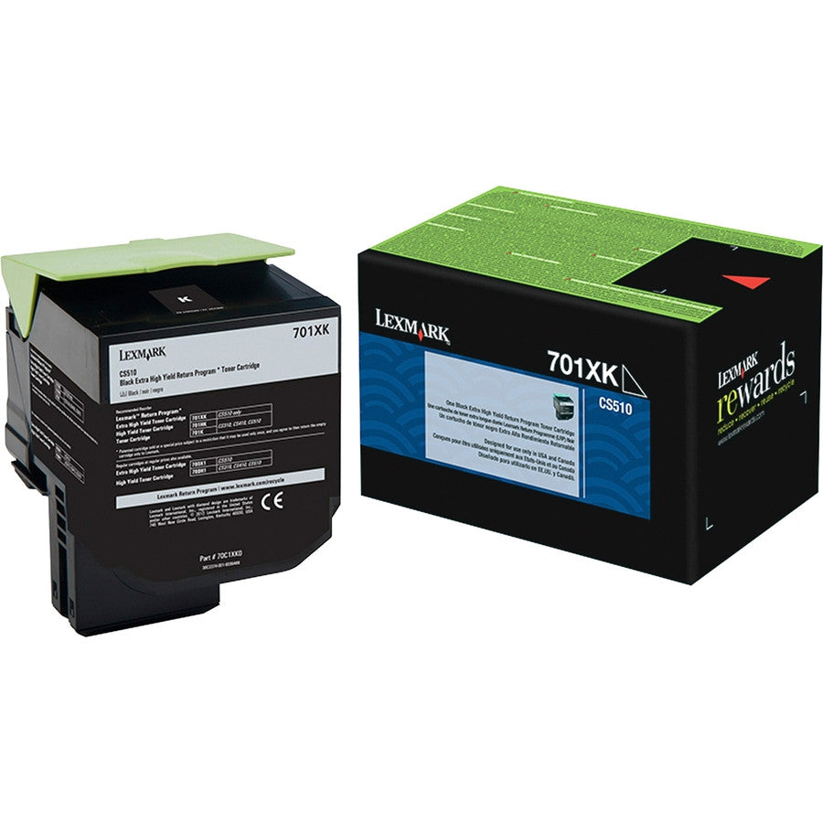 Lexmark Black Toner Cartridge Return Program High Yield 8,000 Pages 70C1XK0 Lexmark