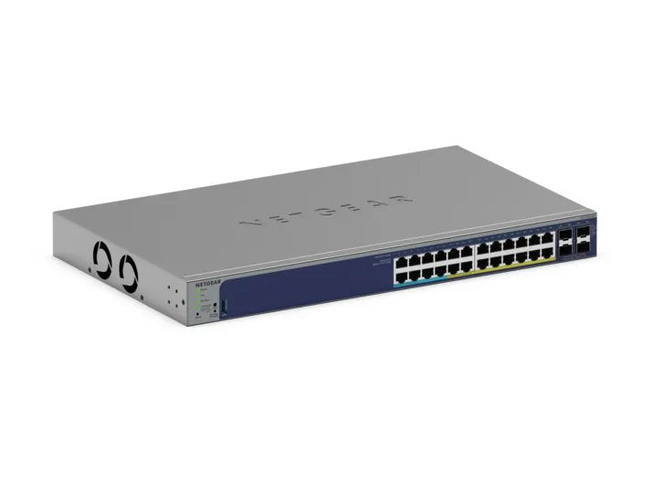 NETGEAR GS728TXUP Managed Gigabit Ethernet (10/100/1000) Power over Ethernet (PoE) - GS728TXUP-300NAS - eCommerce Business Prime