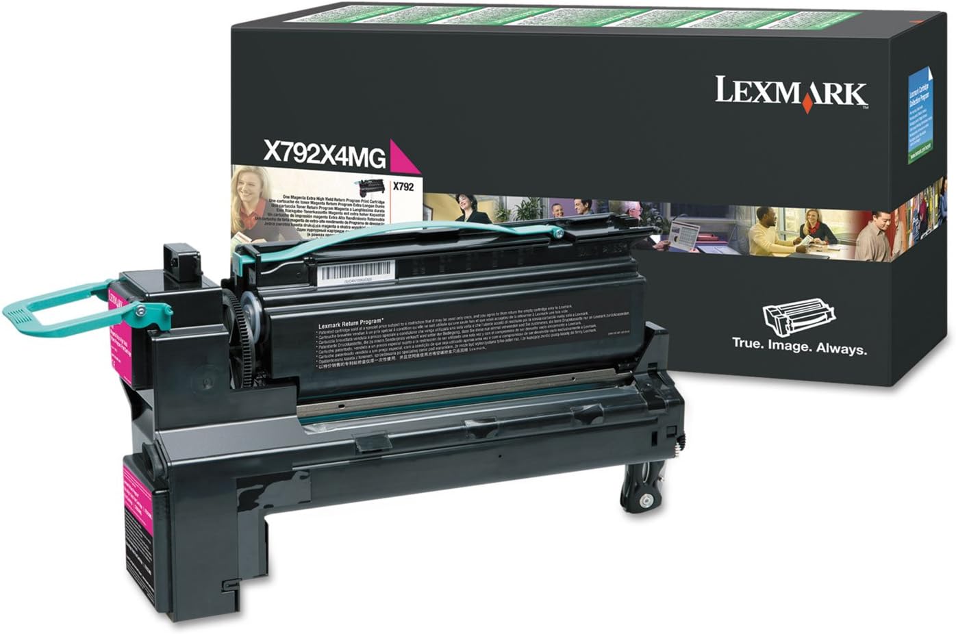 Lexmark X792 Magenta Return Program Print Cartridge Yield 20,000 Pages - X792X4MG LEXMARK